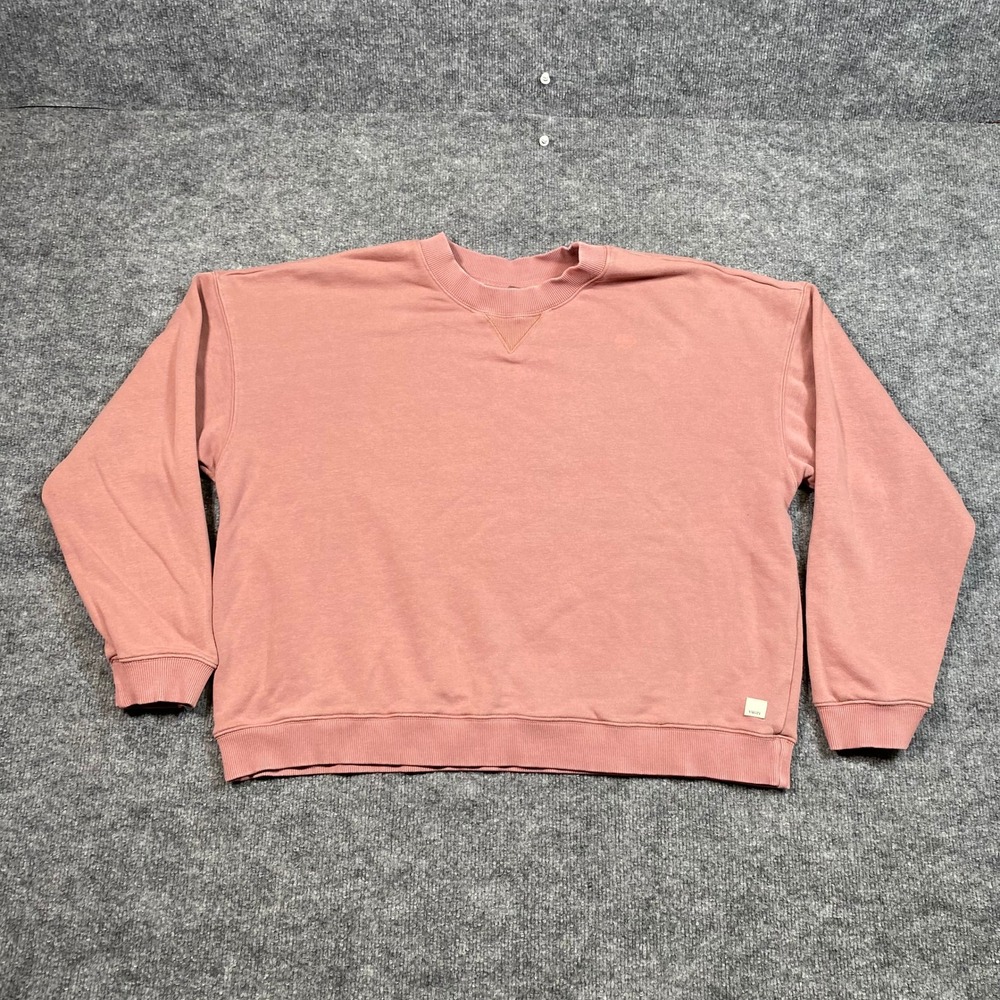 Vuori VW278 Women Relaxed Crewneck Sweatshirt Dusty Rose Pink XL Athleisure